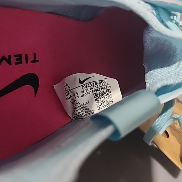 Sz 4.5 Nike Tiempo Soccer Cleats Legend 10 Elite FG Prism South Beach DV4328-401 - Picture 10 of 11